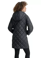 Women's Quilted Jacket with Metal Toggle Detail