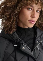 Women's Quilted Jacket with Metal Toggle Detail