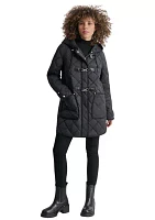 Women's Quilted Jacket with Metal Toggle Detail