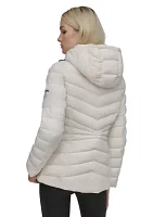 Women's Packable Short Puffer Jacket with Hood