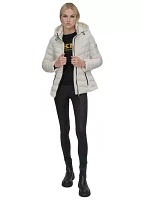 Women's Packable Short Puffer Jacket with Hood