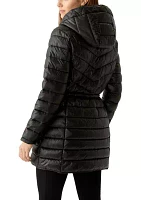 Women's Packable Mid Length Puffer Jacket