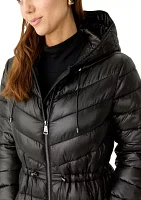 Women's Packable Mid Length Puffer Jacket