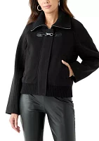 Women's Short Wool Peacoat