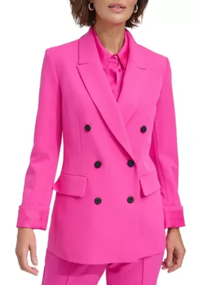 Women's Double Breasted Two Pocket Blazer