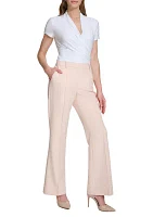 Women's Pintuck Flare Pants