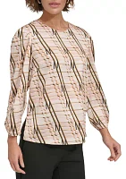 Women's Long Sleeve Ruched Top