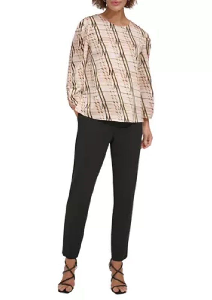 Women's Long Sleeve Ruched Top