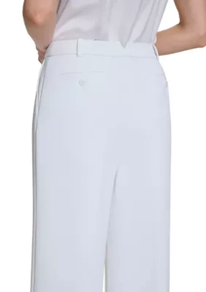 Women's High Waisted Pleated Wide Leg Pants