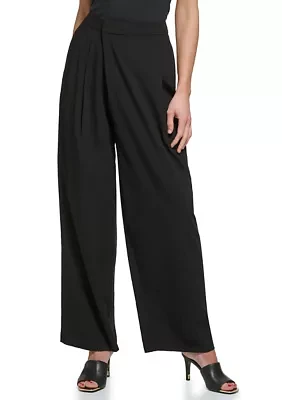 Women's Crossover Front Pleated Trousers