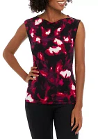 Women's Sleeveless Surplice Top