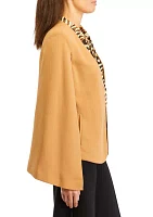 Women's Cape Sleeve Solid Jacket