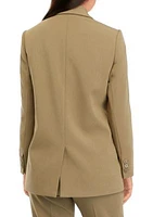 Women's One Button Notch Collar Jacket