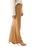 Women's Seamed High Waisted Wide Leg Pants