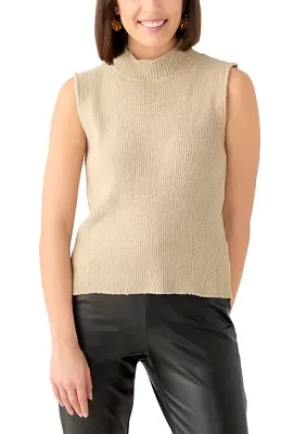 Women's Sleeveless Mock Neck Top