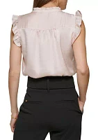 Women's Ruffle Trim Blouse