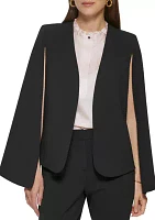 Women's Scuba Crepe Cape Jacket