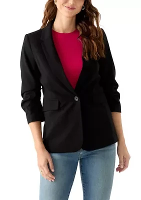 Women's Ruched Sleeve Blazer