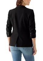 Women's Ruched Sleeve Blazer