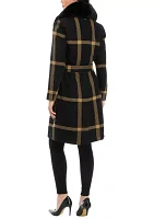 Women's Drape Wool Blend Wrap Coat