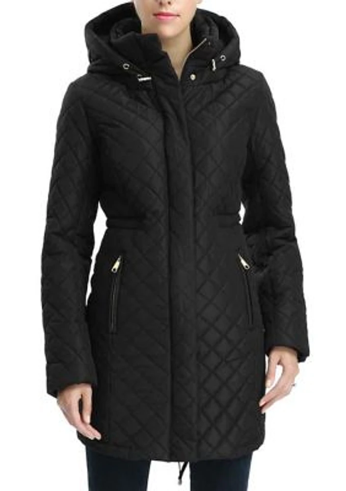 Women's Waterproof Quilted Parka Coat