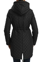 Women's Waterproof Quilted Parka Coat