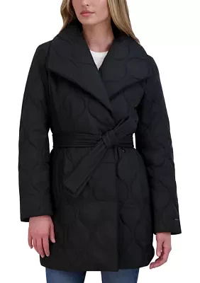 Women's Janelle Quilted Drape Coat