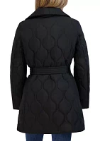 Women's Janelle Quilted Drape Coat