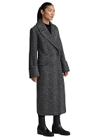 Women's Retro Herringbone Oversize Coat