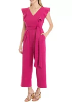 Women's Ruffle Sleeve Jumpsuit