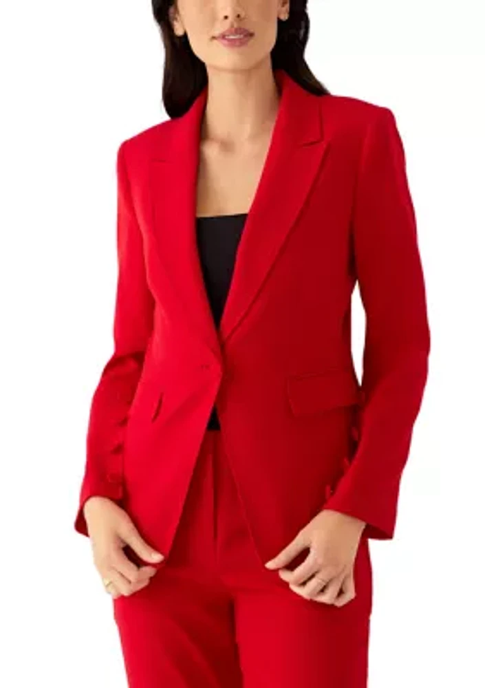 Women's Crepe One Button Jacket