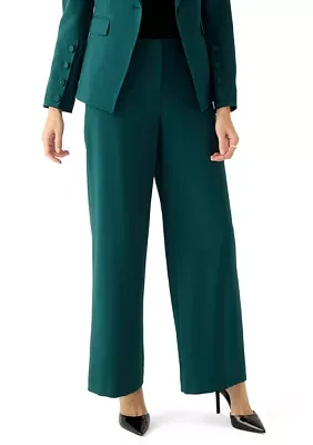 Women's Crepe Wide Leg Pants