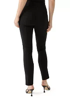 Women's Vegan Leather Ponte Pants