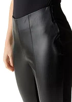 Women's Vegan Leather Ponte Pants