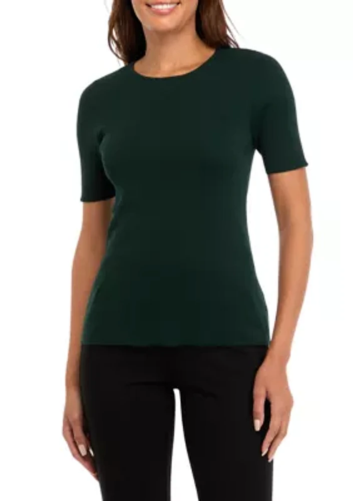 Women's Short Sleeve Knit Top