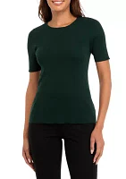 Women's Short Sleeve Knit Top