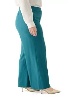 Plus Crepe Wide Leg Pants