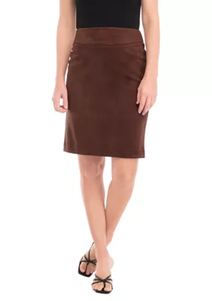 Women's Vegan Suede Skirt