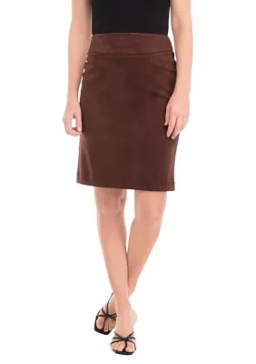 Women's Vegan Suede Skirt