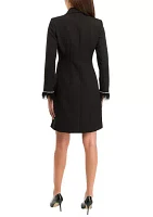 Women's Long Sleeve Blazer Wrap Dress