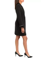 Women's Long Sleeve Blazer Wrap Dress