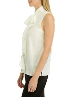 Women's Bow Ruffle Blouse