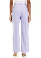 Women's Herringbone Wide Leg Pants