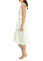 Women's Sleeveless Linen Shirtdress