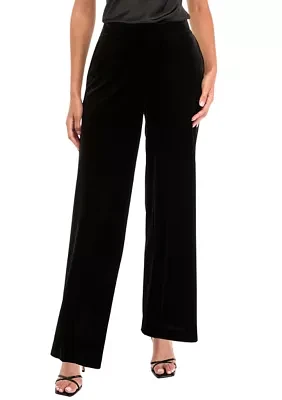 Women's Wide Leg Velvet  Pants