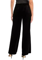 Women's Wide Leg Velvet  Pants