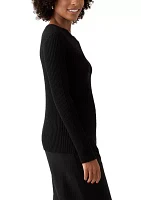 Women's Long Sleeve Twist Neck Top