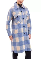 Women's Longline Plaid Shacket