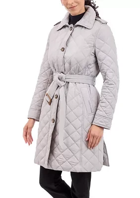 Quilted Jacket with Belt