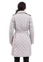 Quilted Jacket with Belt